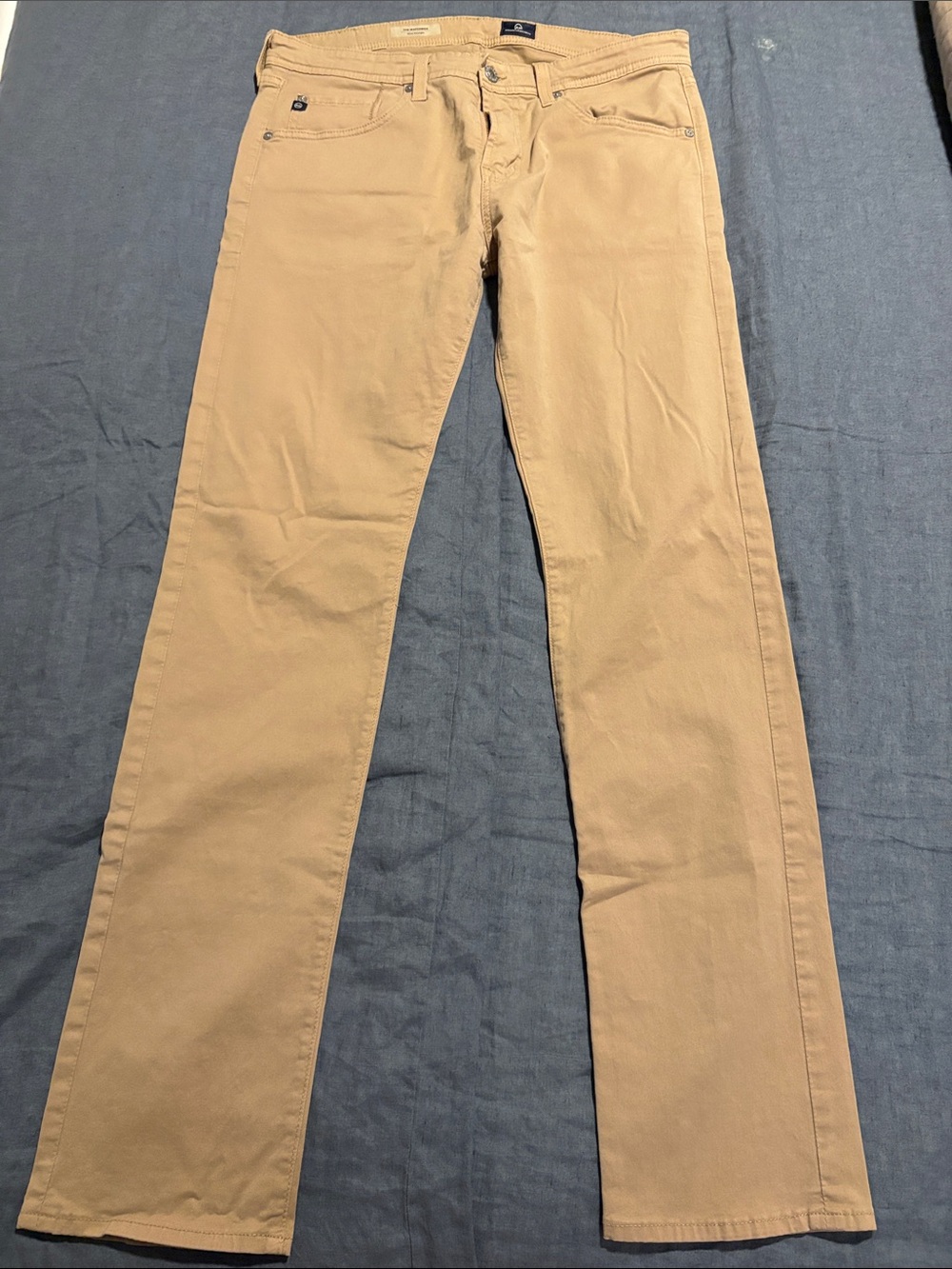 AG The Matchbox Slim Straight Men’s Khaki Jeans.